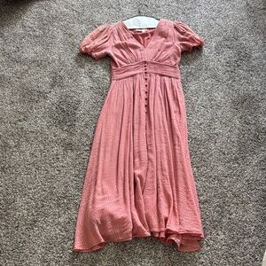 Charming Pink womens Dress Anthropologie